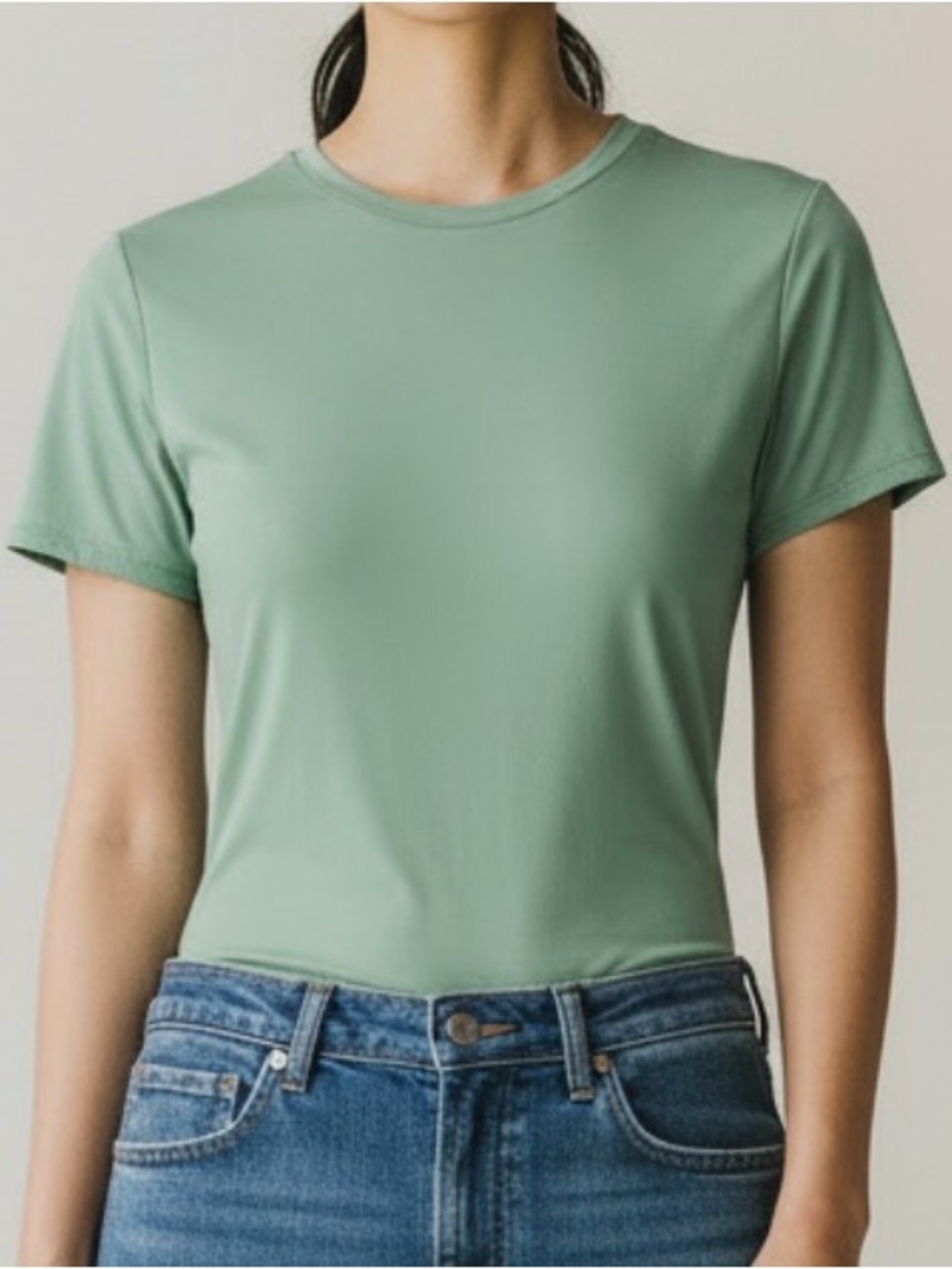 Auden Luxe Stretch Short Sleeve Bodysuit